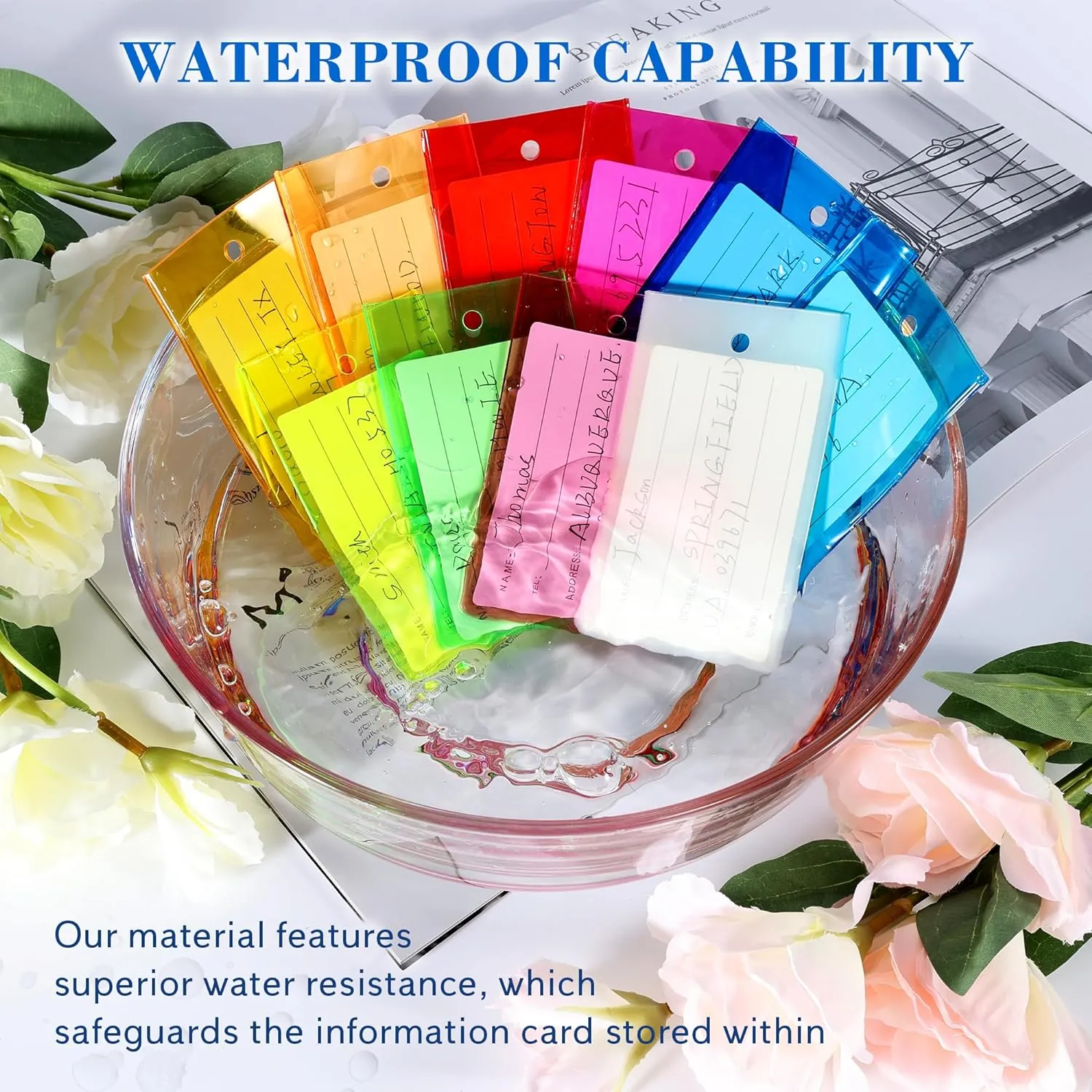 10 Pack Luggage Tags Suitcases PVC Travel Bag & Baggage ID Label Tags Travel Essentials by Sodsay - Image 4