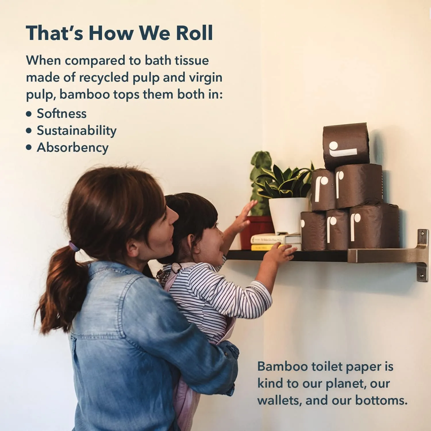 Reel Premium Toilet Paper - 24 Rolls of Toilet Paper - 3-Ply Made From Tree-Free - Zero Plastic Packaging, Septic Safe - Image 5