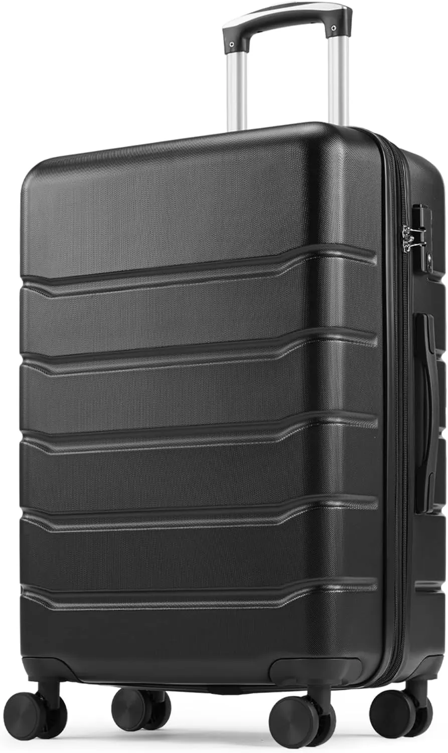 28 inch Luggage, Hard Shell ABS Suitcase with Double Spinner Wheels, Lightweight Expandable Rolling Luggage with TSA Lock