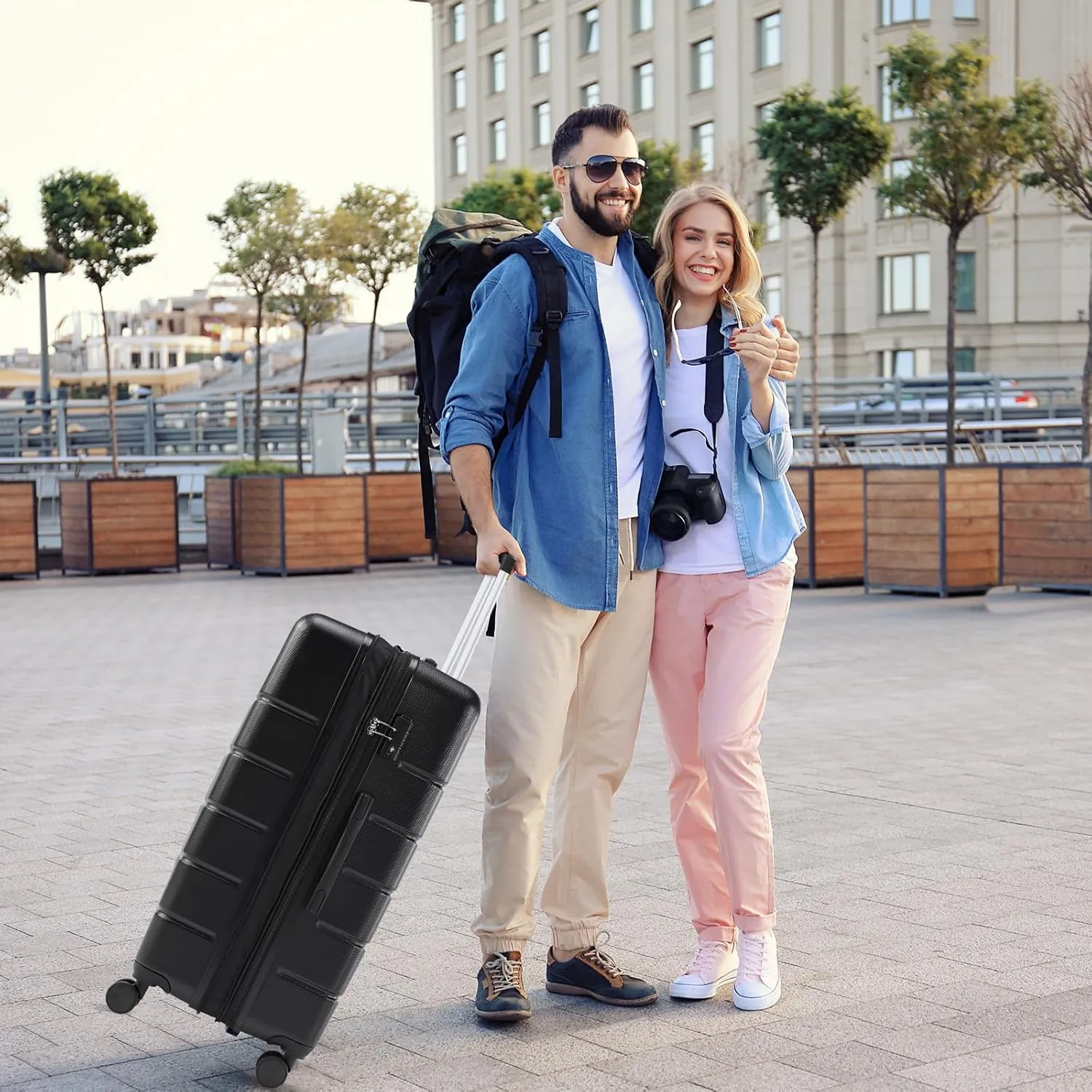 28 inch Luggage, Hard Shell ABS Suitcase with Double Spinner Wheels, Lightweight Expandable Rolling Luggage with TSA Lock - Image 8