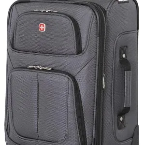Sion Softside Expandable Luggage, Dark Grey, Carry-On 21-Inch